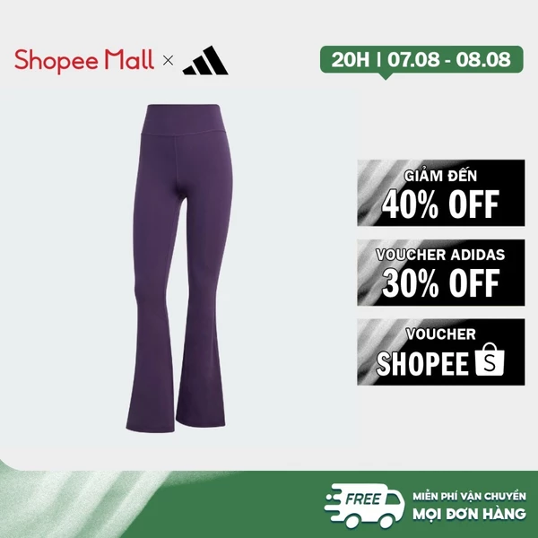 [Duy nhất 8.8 - VOUCHER 30%]adidas Gym & Training Quần Legging Ống Loe All Me Essentials Nữ Màu tím JW7666