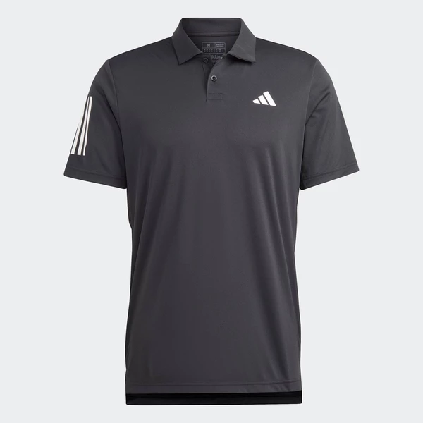 adidas Quần vợt & Padel Tennis Áo Polo Tennis 3 Sọc Club Nam Đen HS3269