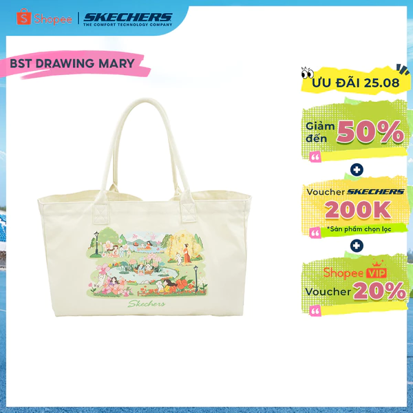 Túi Tote Unisex Skechers Skechvibe X Drawingmary Tote Bag - SL226U661-02SB