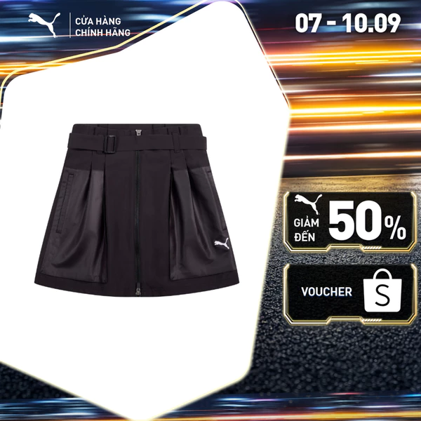 Váy Ngắn Thời Trang PUMA Nữ FUTURE ARCHIVE Skirt Black Màu Đen