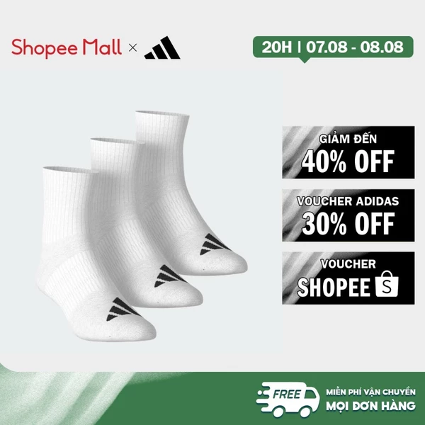 [Duy nhất 8.8 - VOUCHER 30%]adidas Lifestyle Crew Socks 3 Pairs Kids Unisex White KE6646