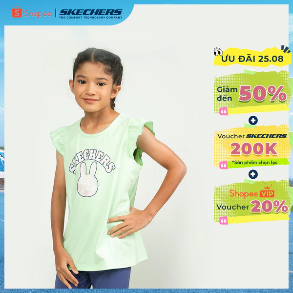Sports Tank Top Bé Gái Skechers Urban Outdoor Sports Tank Top - SL325G272-013C Online Sale