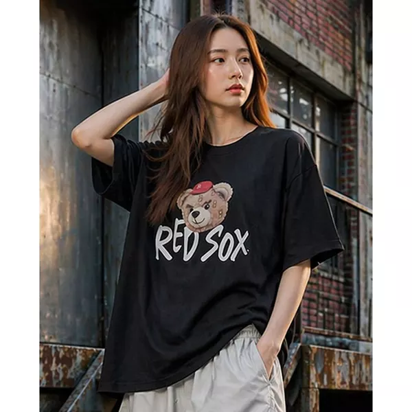 MLB - Áo thun unisex cổ tròn tay ngắn Mega Bear_3ATSE0163-43BKS