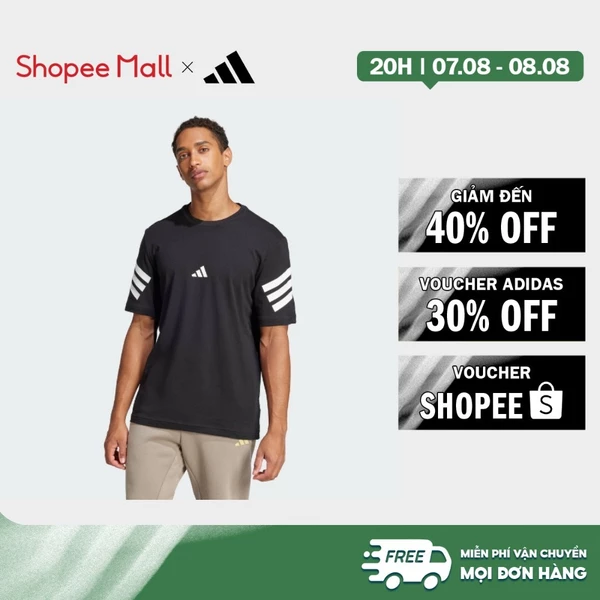 [Duy nhất 8.8 - VOUCHER 30%]adidas Lifestyle Future Icons 3-Stripes Tee Men Black JD4877