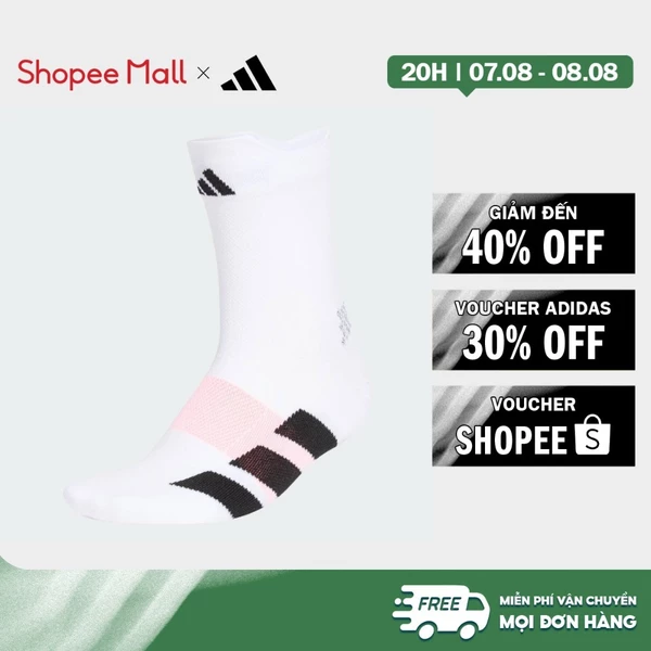 [Duy nhất 8.8 - VOUCHER 30%]adidas Running RUNNING ADIZERO QUARTER SOCK Unisex White KG7591