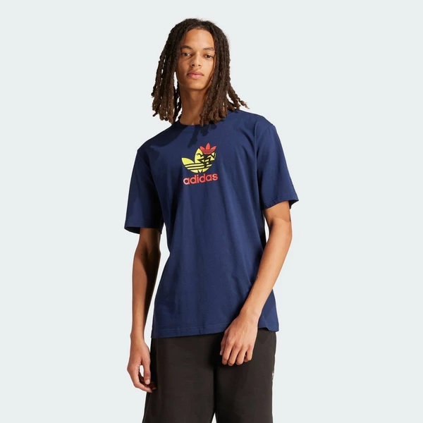 adidas Phong cách sống Áo Thun Ngắn Tay Training Supply Nam Màu xanh da trời IS0233