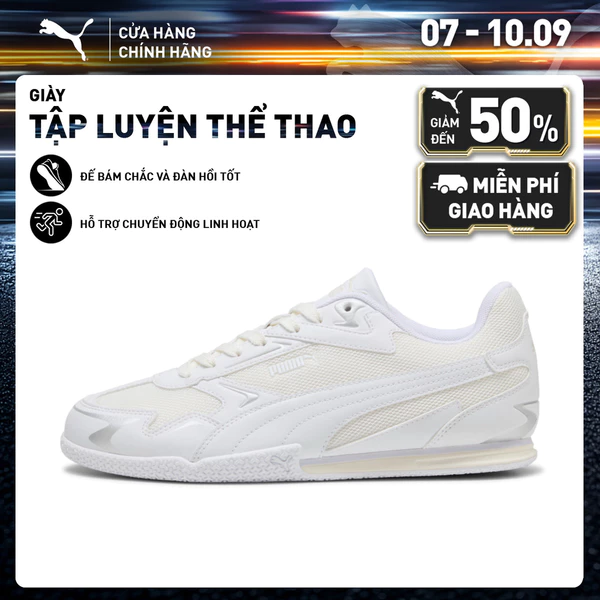 Giày Thể Thao PUMA Nữ Bella Donna Y2K Warm White-White-Silver Màu Trắng