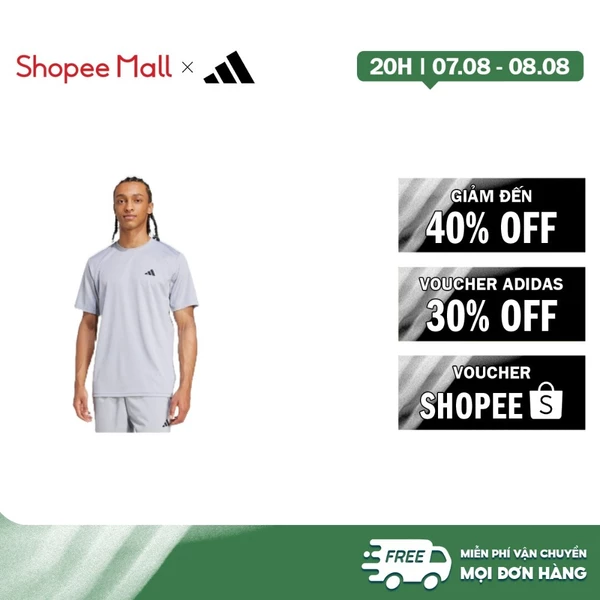 [Duy nhất 8.8 - VOUCHER 30%]adidas Gym & Training Train Essentials Training Tee Men Grey JX2725