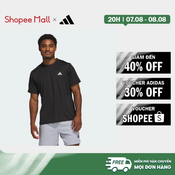 [Duy nhất 8.8 - VOUCHER 30%]adidas Gym & Training Áo Thun Tập Luyện Train Essentials Nam Đen JN6799