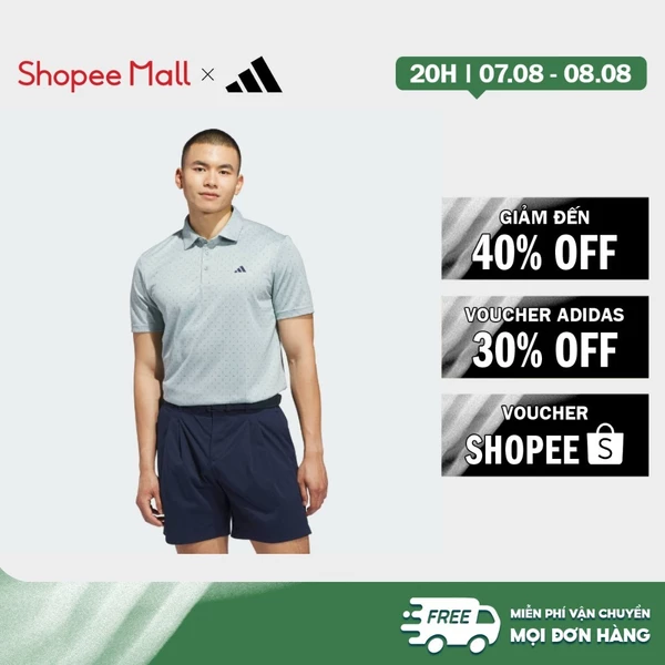 [Duy nhất 8.8 - VOUCHER 30%]adidas Đánh gôn ÁO POLO IN HỌA TIẾT DỆT NỔI CHUYÊN DỤNG Nam màu xanh lá JY5464