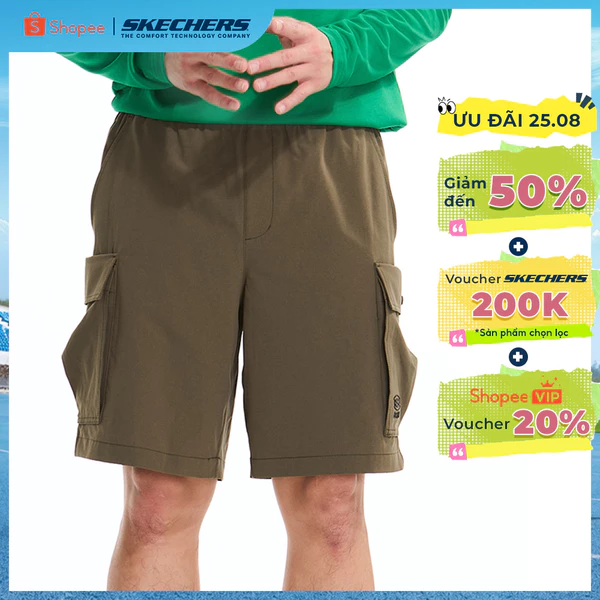 Quần Đùi Thể Thao Nam Skechers Lifestyle Physical Academia Collection Iconic Shorts - SL125M008-0067 Online Sale