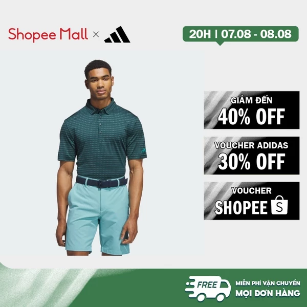 [Duy nhất 8.8 - VOUCHER 30%]adidas Đánh gôn Áo polo kẻ sọc Ultimate365 Dash Nam màu xanh lá JL5311