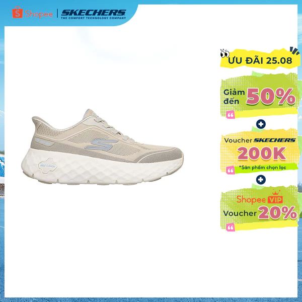 Giày Thể Thao Nữ Skechers Slip-ins GOwalk Max Cushioning Flex Remi Đi Bộ - 126031-TPBL Air-Cooled Goga Mat