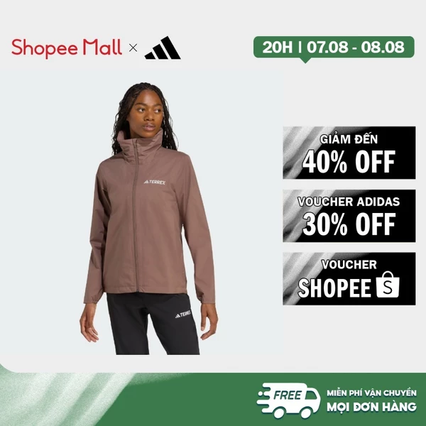 [Duy nhất 8.8 - VOUCHER 30%]adidas Hiking Áo Khoác Mưa Đa Năng 2 Lớp Multi Essentials Nữ nâu JY0480