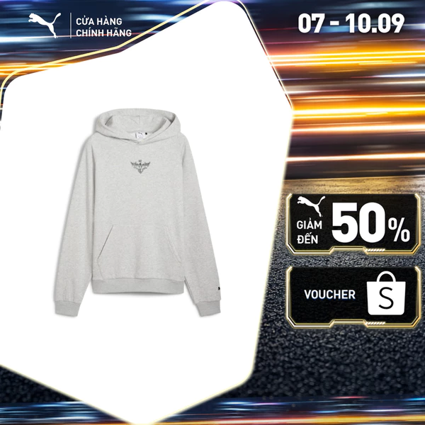 Áo Hoodie Thể Thao PUMA Nam Melo Alwayz On 1 Light Gray Heather Màu Xám