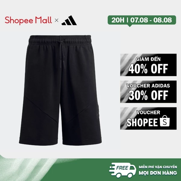 [Duy nhất 8.8 - VOUCHER 30%]adidas Phong cách sống Quần Short Future Icons Logo 8 Inch Trẻ em Đen HR6306