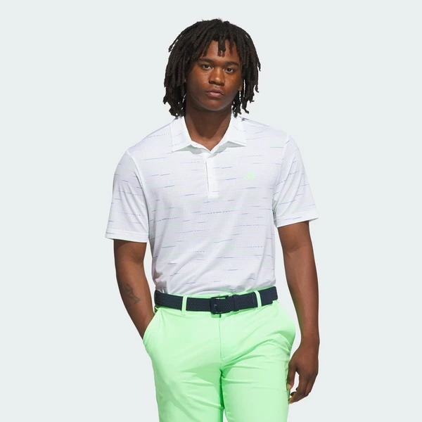 adidas Đánh gôn Áo Polo Ultimate365 In Họa Tiết Lấp Lánh, Vải Lưới Thoáng Khí Nam trắng KA7906