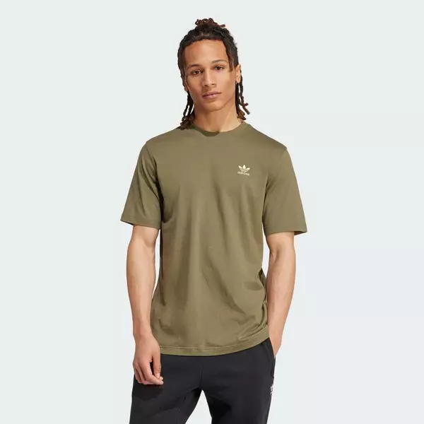 adidas Phong cách sống Áo Thun Ba Lá Essentials Nam màu xanh lá IZ2105