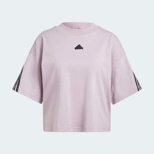 adidas Phong cách sống Áo Thun 3 Sọc Future Icons Nữ Xám IS3613