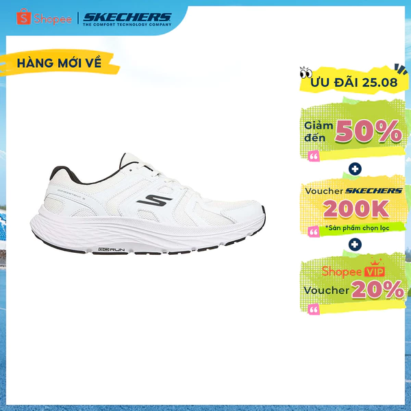 [ĐỘC QUYỀN ONLINE] Giày Thể Thao Nam Skechers GOrun Consistent 3 Core Track Chạy Bộ Tập luyện - 221263-WBK