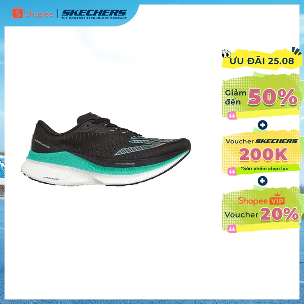 Giày Thể Thao Nữ Skechers Tech Running SKX Aero Razor - 172240-BKMT