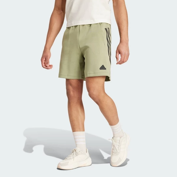 [Duy nhất 8.8 - VOUCHER 30%]adidas Phong cách sống Quần Short 3 Sọc Future Icons Nam màu xanh lá IW8540