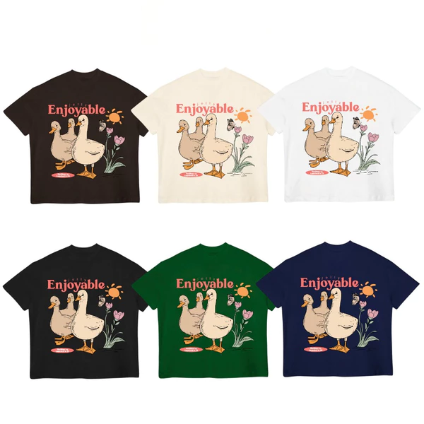 TheGlam CHÍNH HÃNG - Áo Thun Form Boxy "JOLLY ENJOYABLE" UNISEX - Áo thun Nam Nữ - TS06-10