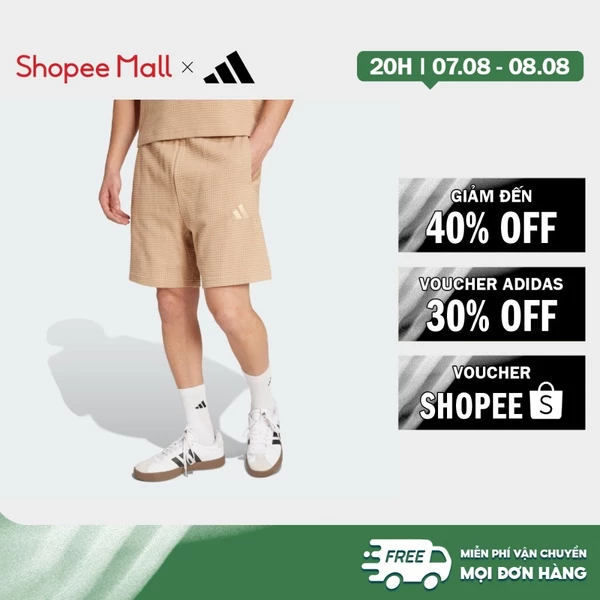 [Duy nhất 8.8 - VOUCHER 30%]adidas Phong cách sống Quần short 7 inch ALL SZN vải dệt kim waffle Nam nâu JL6563