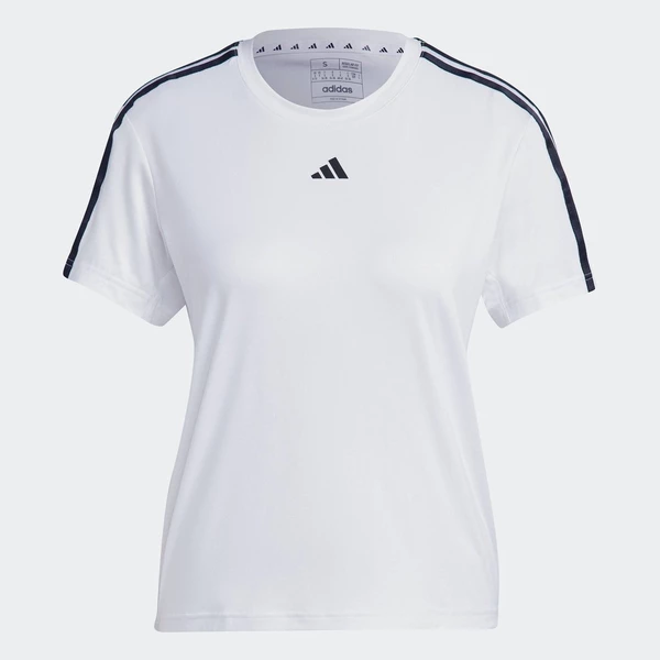 adidas Gym & Training Áo Thun 3 Sọc Train Essentials AEROREADY Nữ trắng IC5040