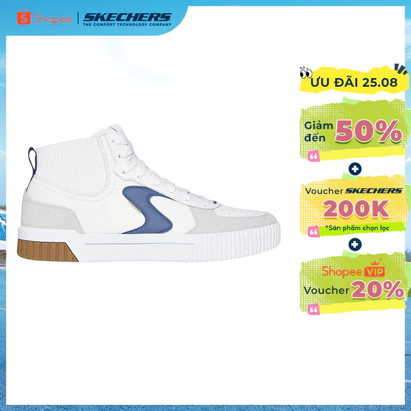 Giày Thể Thao Nam Skechers SKECHERS Court Classics Jade Nordel - 254041-WBL Air-Cooled Memory Foam Online Sale