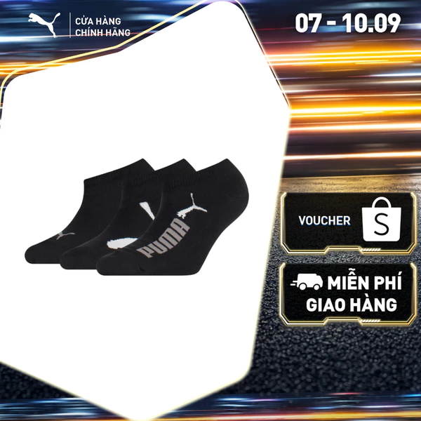 Bộ 3 Đôi Vớ Thể Thao PUMA Unisex U Sneaker 3P black Màu Đen