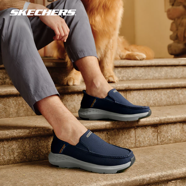 Giày Thể Thao Nam Skechers Slip-ins SKECHERS USA Parson Ralven - 204804-NVY Air-Cooled Memory Foam