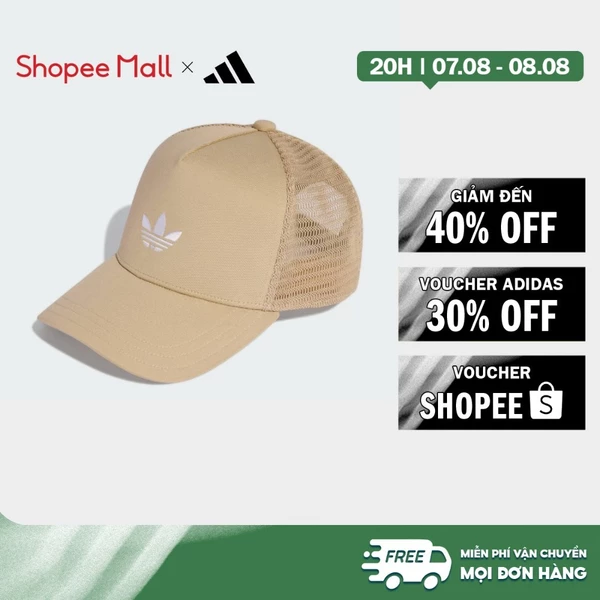 [Duy nhất 8.8 - VOUCHER 30%]adidas Lifestyle Adicolor Classic Curved Foam Trucker Cap Unisex Beige KH0165