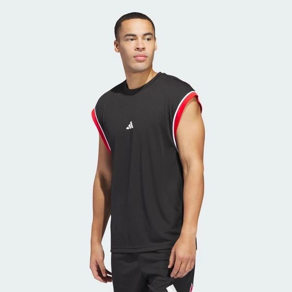 adidas Bóng rổ Áo Tank Top Không Tay adidas Basketball All-World Nam Đen JI7577