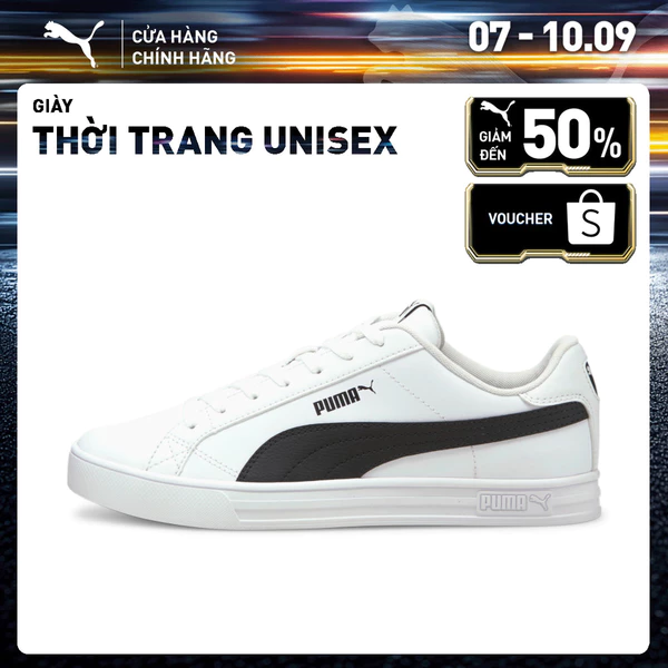 Giày thời trang PUMA Unisex Smash Vulcanised V3 Low Màu Đen