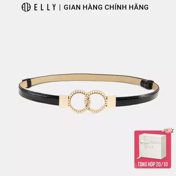 Dây lưng nữ ELLY EDH29 thắt lưng da tổng hợp khóa móc thời trang công sở cao cấp