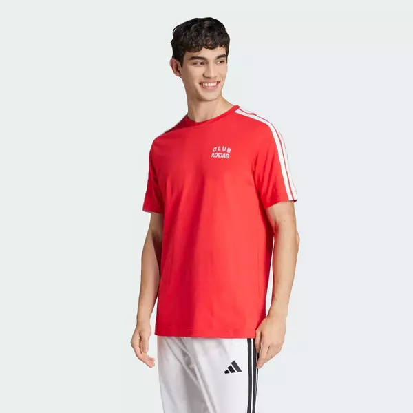 adidas Phong cách sống Áo Thun Graphic Codes Collegiate Club Nam Đỏ JJ1607