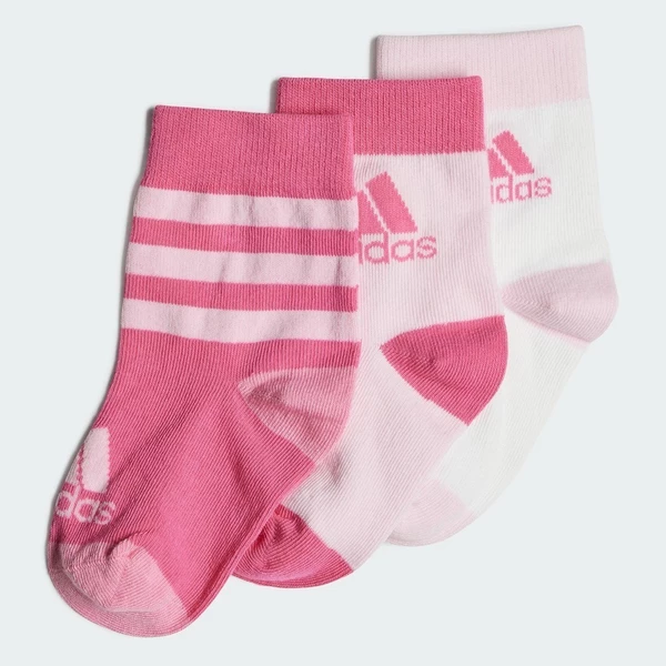 adidas Phong cách sống Bộ 3 Đôi Tất Graphic Trẻ em Hồng IA3941