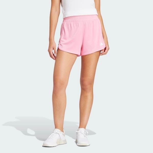 adidas Gym & Training Quần Short Cạp Cao Dệt Kim Pacer Essentials Nữ Hồng IR6234