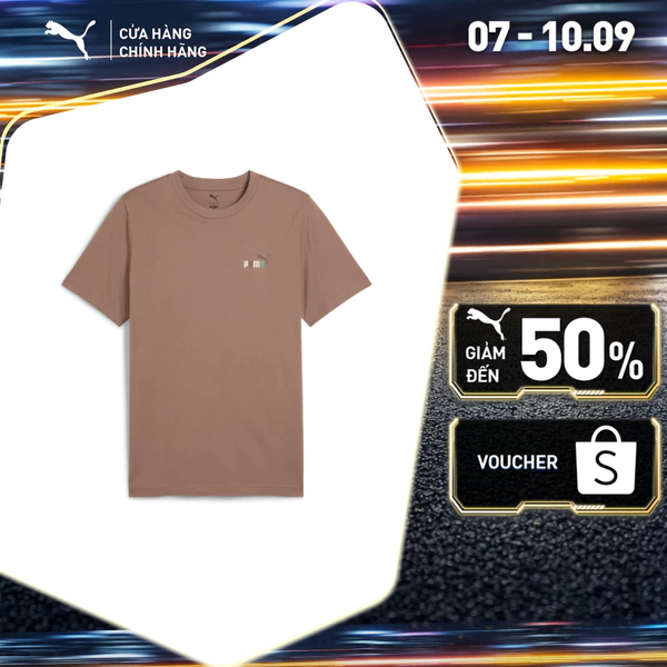 Áo Thun Thời Trang PUMA Nam Sportstyle Core GRAPHICS Back Tee Totally Taupe Màu Nâu
