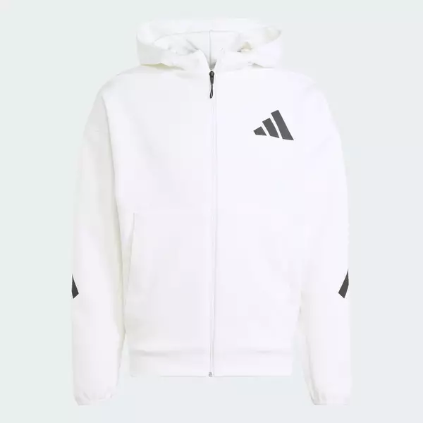 adidas Lifestyle & Tennis Z.N.E. Full-Zip Hooded Track Jacket Men White JF2443