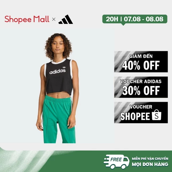 [Duy nhất 8.8 - VOUCHER 30%]adidas Lifestyle LINEAR TANK Women Black KD7979