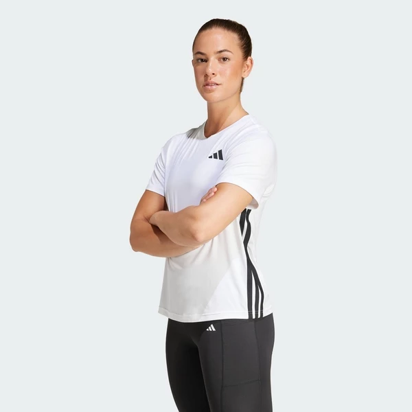 adidas Gym & Training Áo Thun Tập Luyện 3 Sọc Train Essentials Nữ trắng JH1393