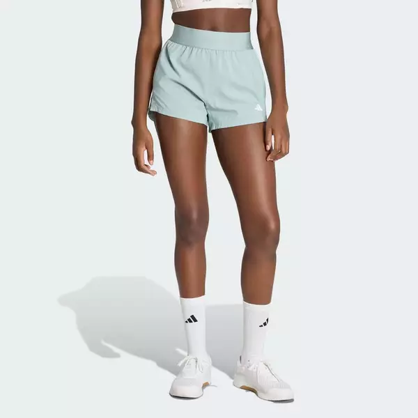 adidas Gym & Training Quần Short Dệt Thoi Hyperglam Nữ màu xanh lá KR0421