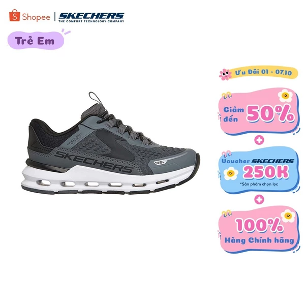 Giày Thể Thao Bé Trai Skechers Slip-Ins Glide-Step Plus Vista-Lane - 404203L-CCBK Air-Cooled Memory Foam