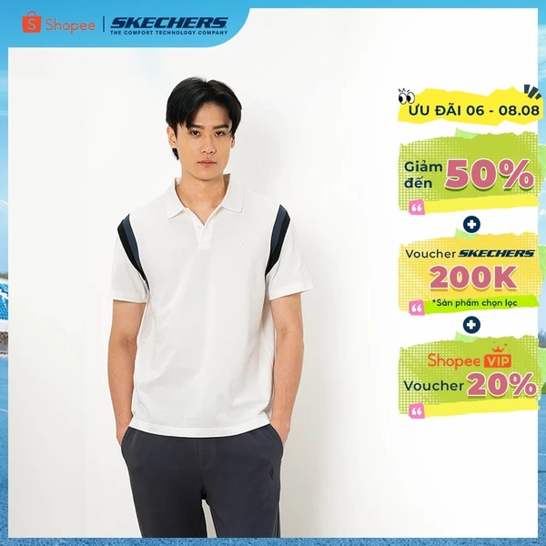 Polo Tee Nam Skechers Basketball Culture Polo Tee-SL325M376-00QF Online Sale