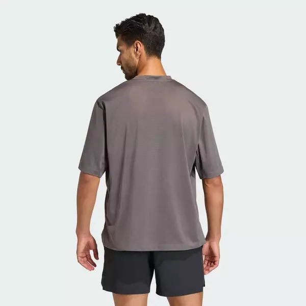 adidas Gym & Training Áo Thun Lưới Tập Luyện D4T PrimeLift Essentials Nam nâu KF0956