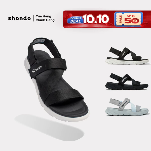 Giày Sandal Unisex Shondo F6 Sport Êm Nhẹ Dễ Mang Nhiều Màu