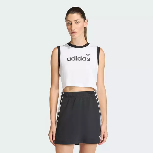adidas Phong cách sống ÁO TANK TOP LINEAR Nữ trắng KC9008
