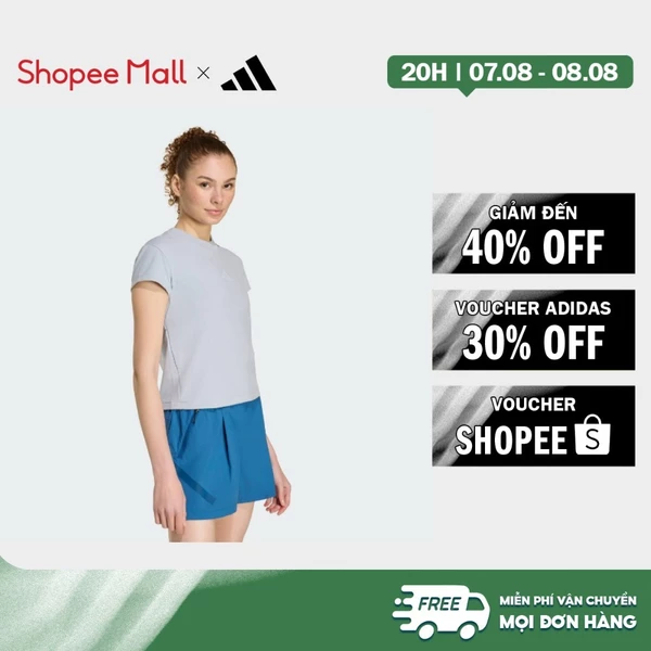 [Duy nhất 8.8 - VOUCHER 30%]adidas Lifestyle adidas Z.N.E. Baby Tee Women Grey KC7741